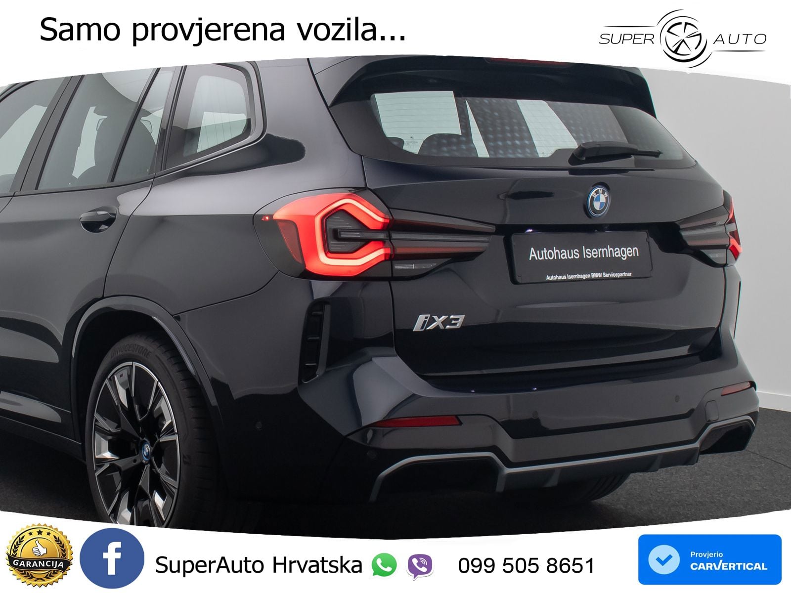 BMW iX3 80 kWh (286 KS) LED+GR SJED+ACC