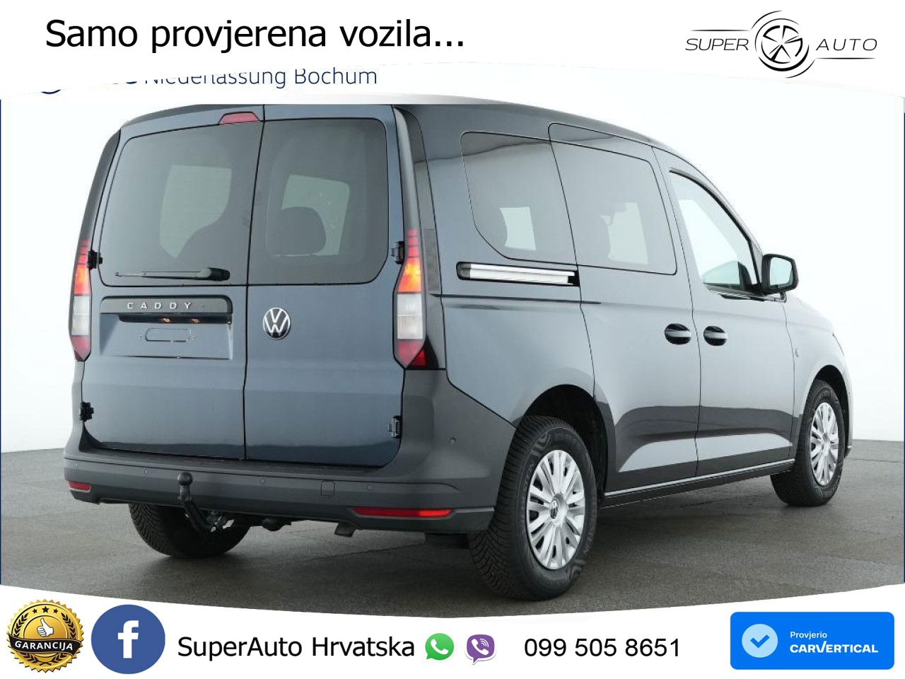 Volkswagen Caddy Basis-Modell AHK Sitzhzg. Klima 5 Jahre ZV 102 KS