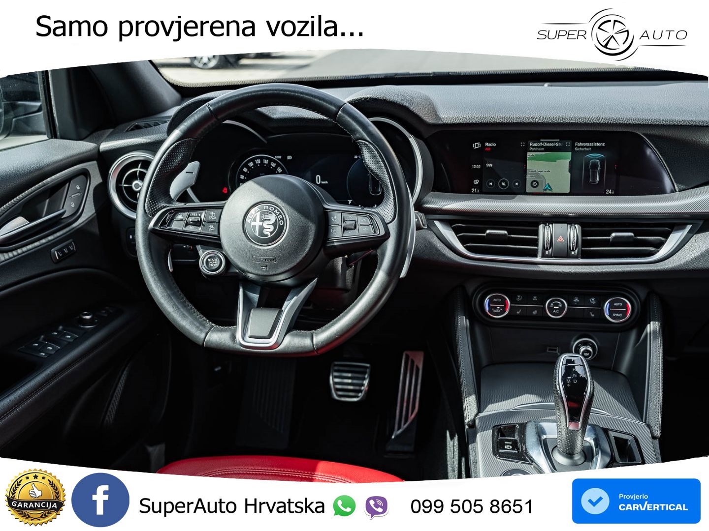 Alfa Romeo Stelvio 2.2 MultiJet II (210 KS) Q4 Automatic LED+GR SJED+ACC