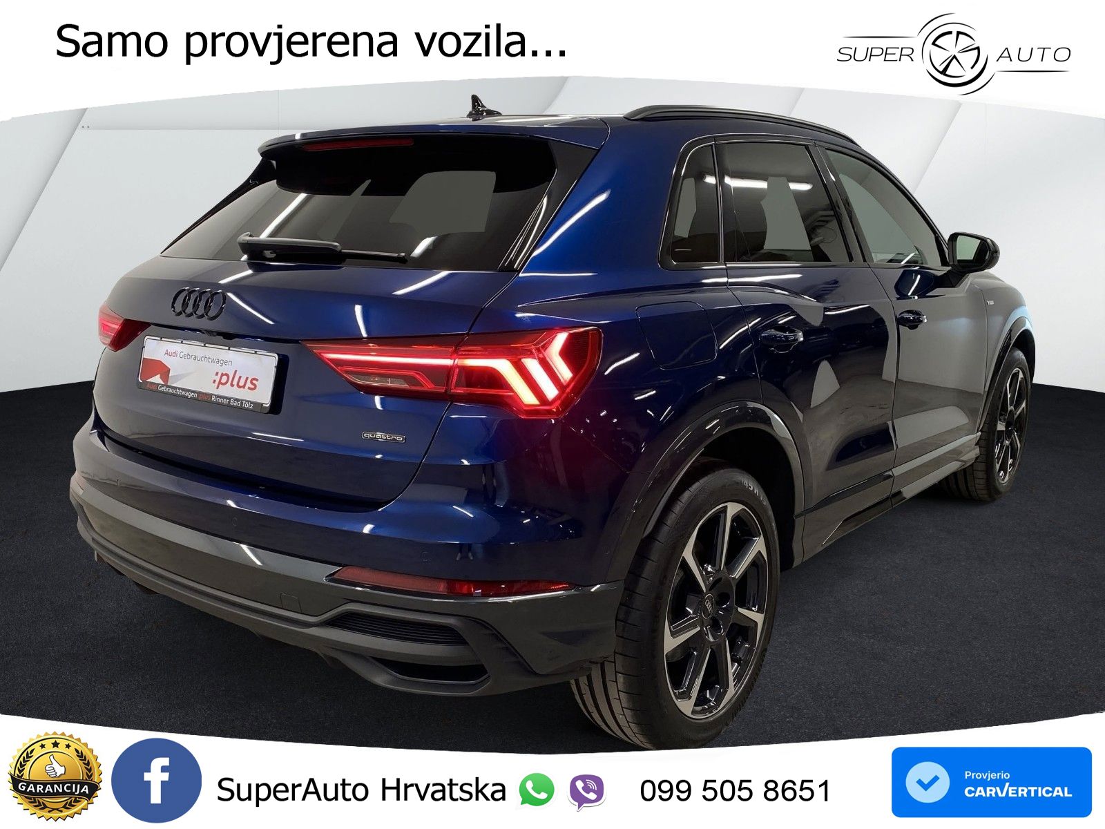 Audi Q3 40 TFSI (190 KS) quattro S tronic LED+GR SJED+ACC