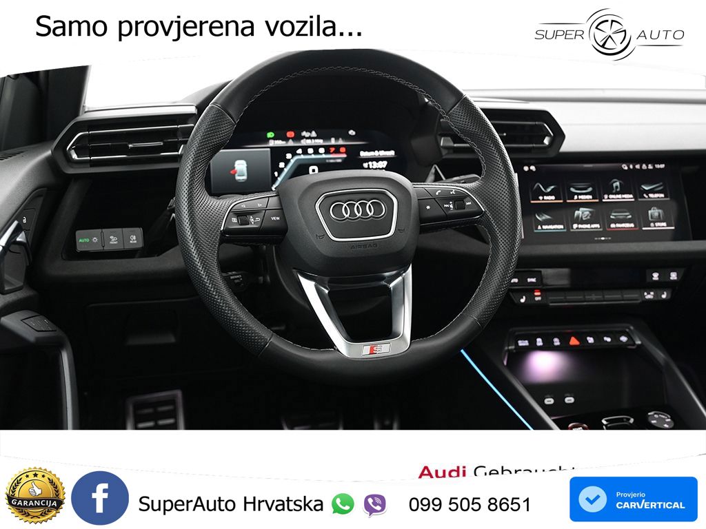 Audi S3 Limuzina 2.0 TFSI (333 KS) quattro S tronic MATRIX+GR SJED+KAM