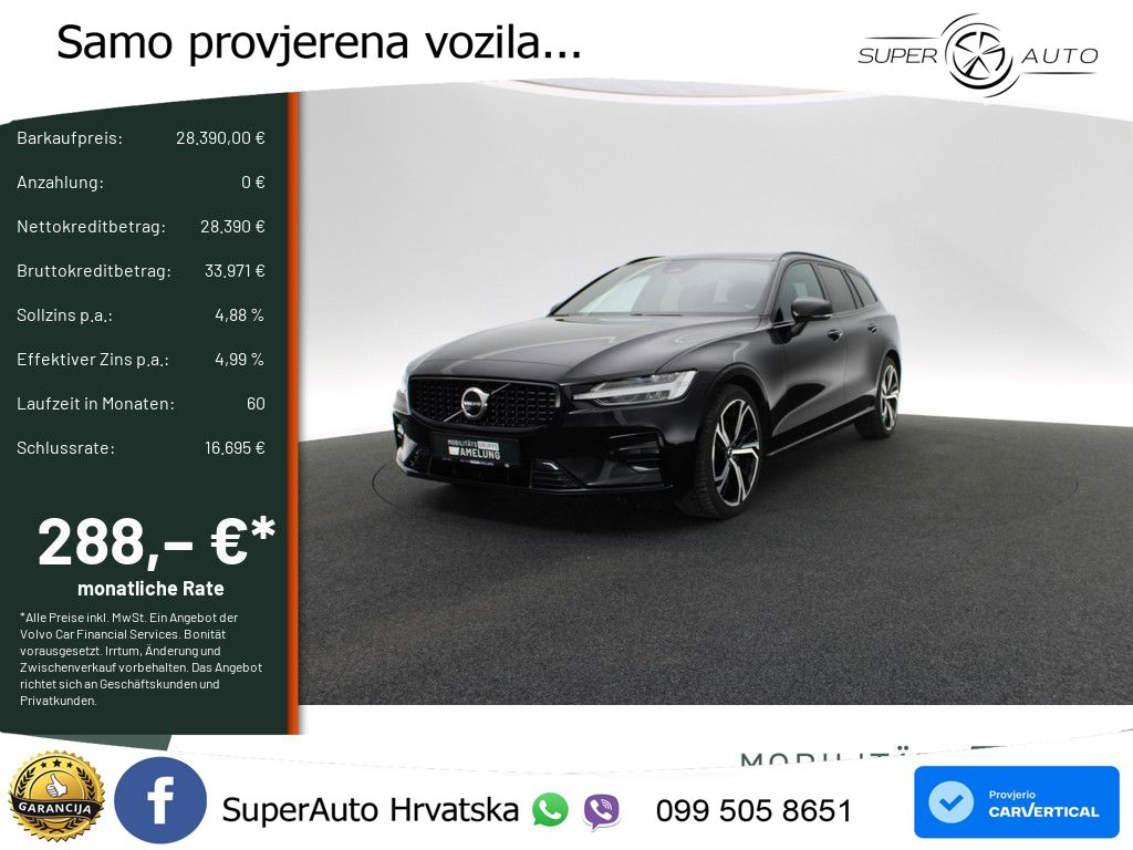 Volvo V60 2.0 B4 Benzin DCT LED+GR SJED+ACC