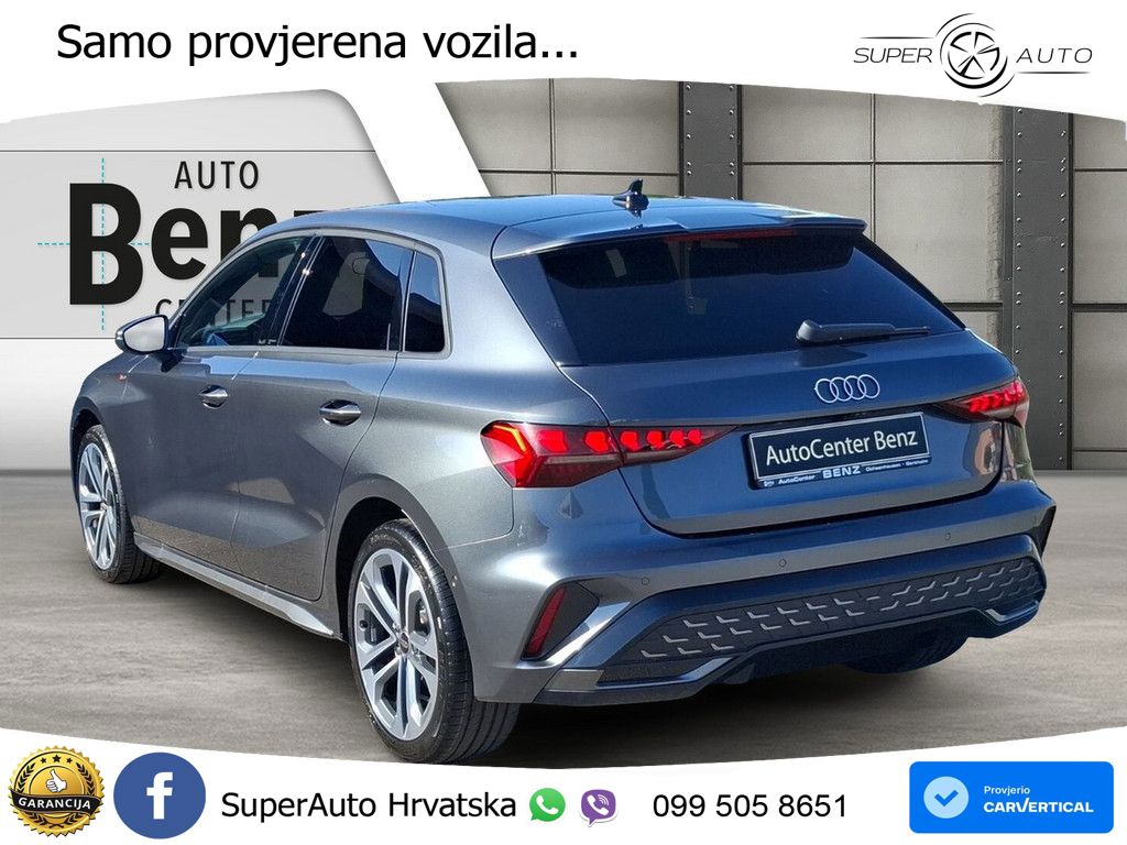 Audi A3 35 TFSI (150 KS) S tronic S line LED+GR SJED+ACC