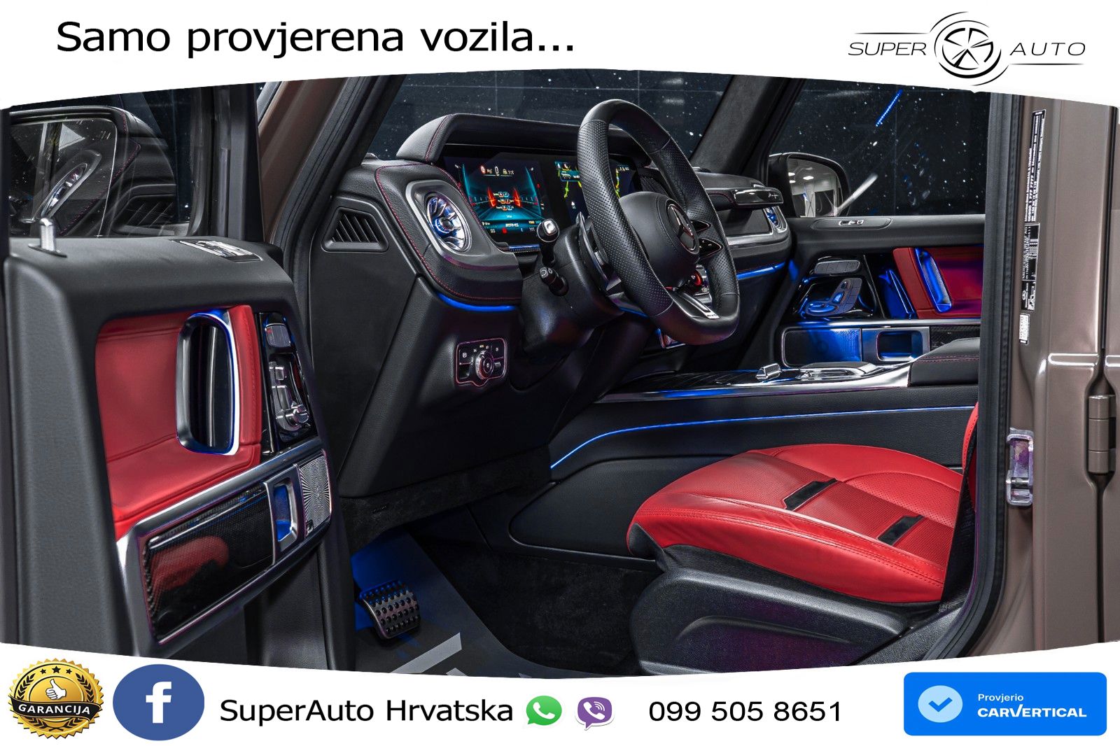 Mercedes AMG G 63 Long V8 (585 KS) 4MATIC 9G-TRONIC AMG SPEEDSHIFT TCT Manufaktur LED+GR SJED+ACC