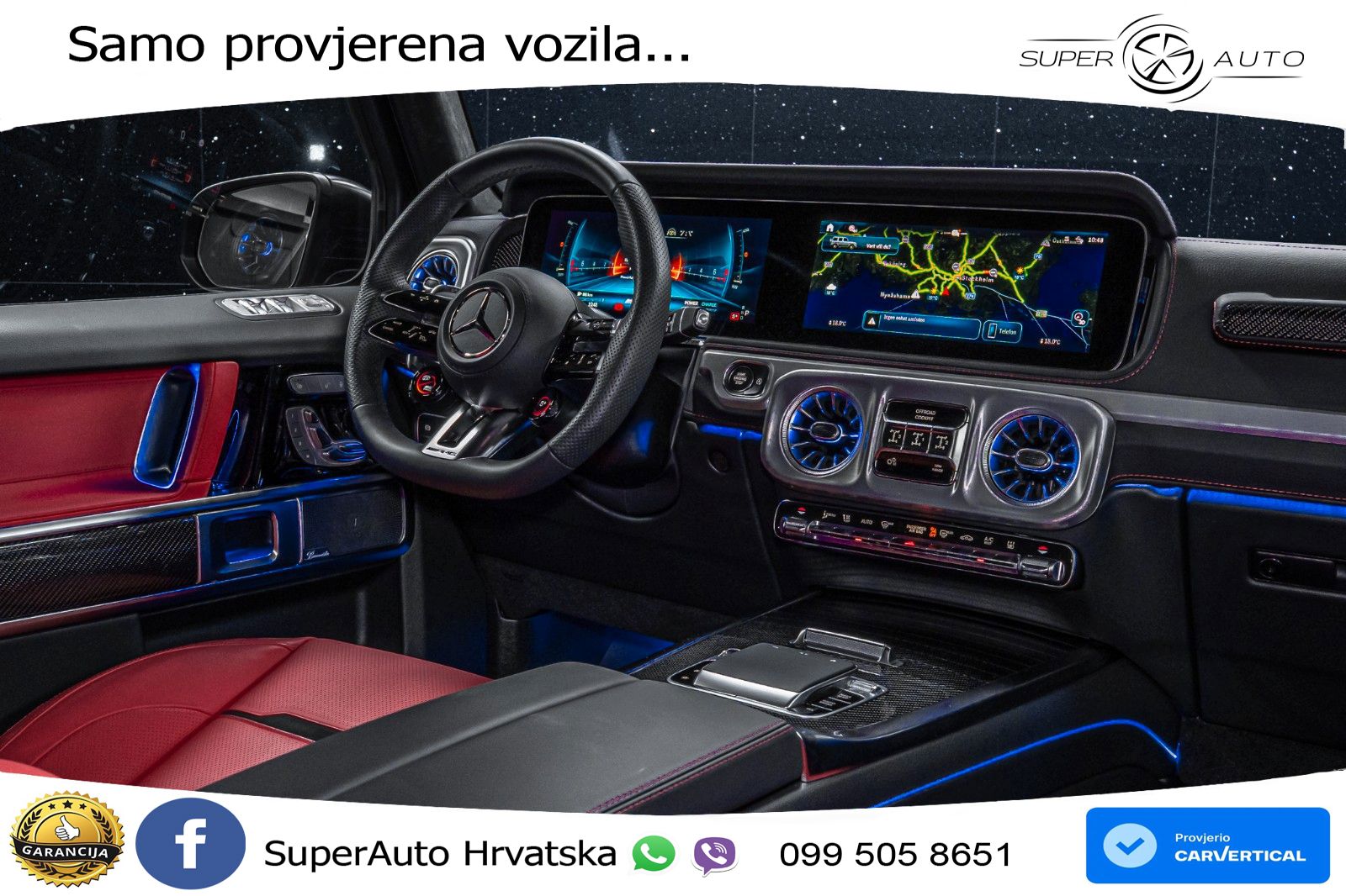 Mercedes AMG G 63 Long V8 (585 KS) 4MATIC 9G-TRONIC AMG SPEEDSHIFT TCT Manufaktur LED+GR SJED+ACC