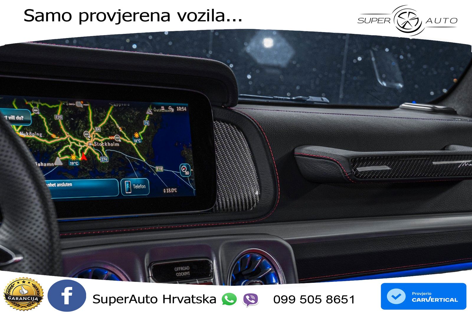Mercedes AMG G 63 Long V8 (585 KS) 4MATIC 9G-TRONIC AMG SPEEDSHIFT TCT Manufaktur LED+GR SJED+ACC