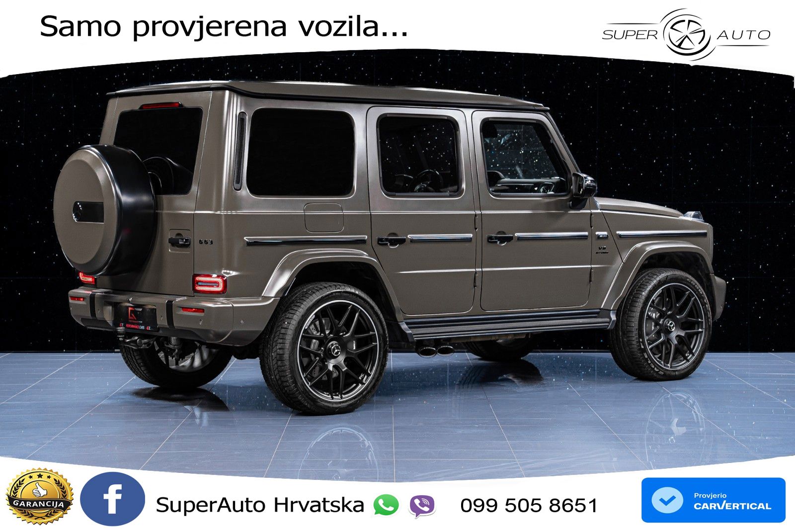 Mercedes AMG G 63 Long V8 (585 KS) 4MATIC 9G-TRONIC AMG SPEEDSHIFT TCT Manufaktur LED+GR SJED+ACC