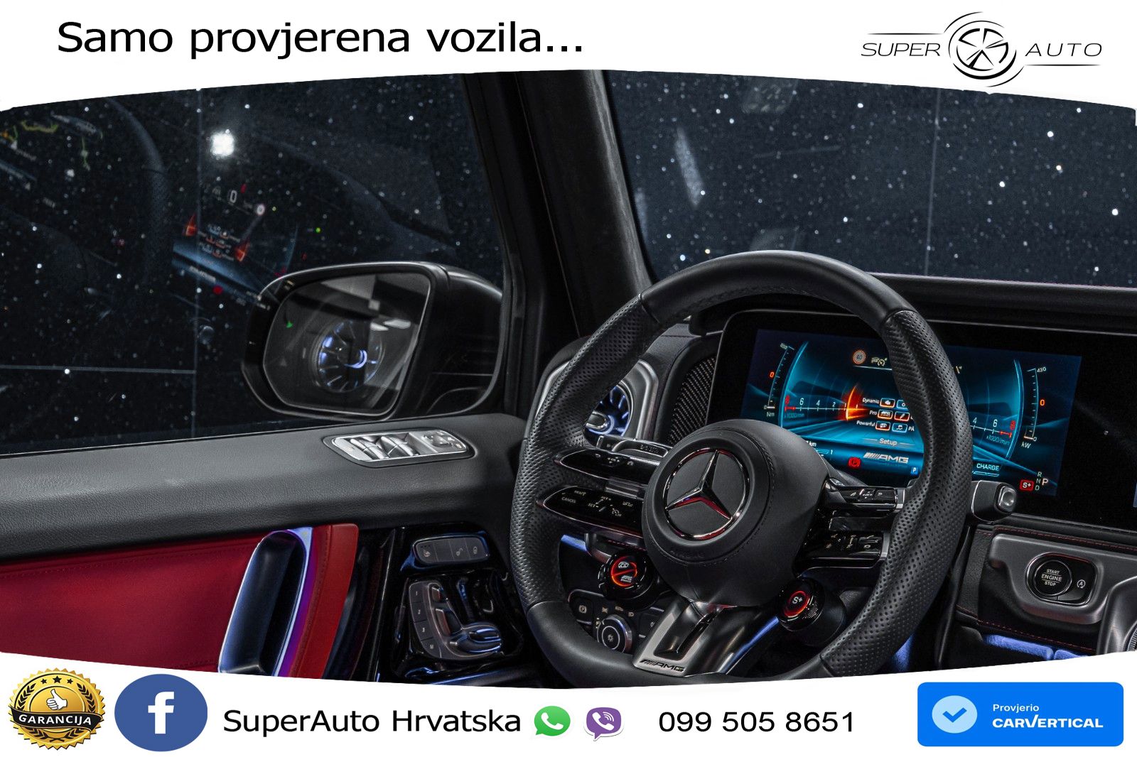 Mercedes AMG G 63 Long V8 (585 KS) 4MATIC 9G-TRONIC AMG SPEEDSHIFT TCT Manufaktur LED+GR SJED+ACC