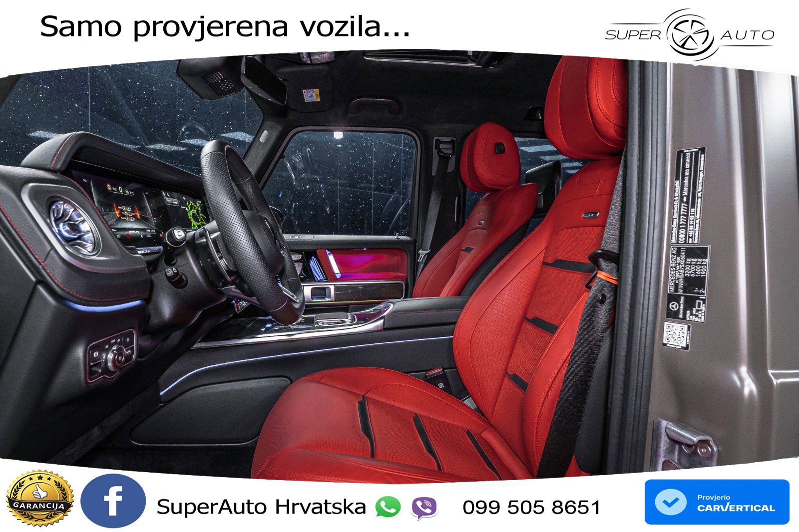 Mercedes AMG G 63 Long V8 (585 KS) 4MATIC 9G-TRONIC AMG SPEEDSHIFT TCT Manufaktur LED+GR SJED+ACC