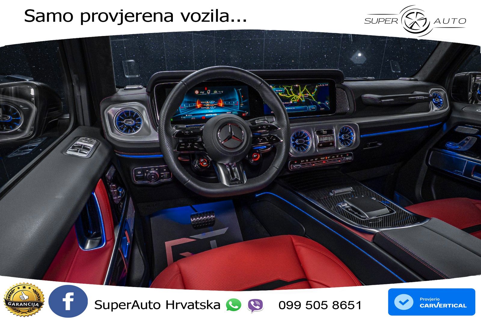 Mercedes AMG G 63 Long V8 (585 KS) 4MATIC 9G-TRONIC AMG SPEEDSHIFT TCT Manufaktur LED+GR SJED+ACC