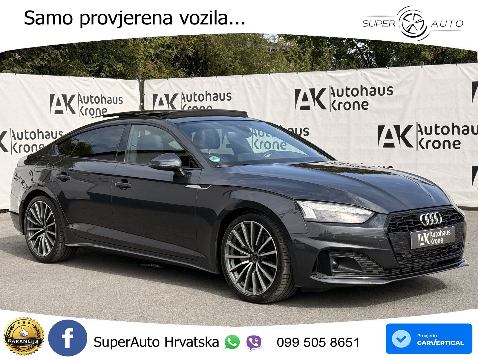 Audi A5 Sportback  40 TFSI (204 KS) S tronic S line MATRIX+GR SJED+KAM