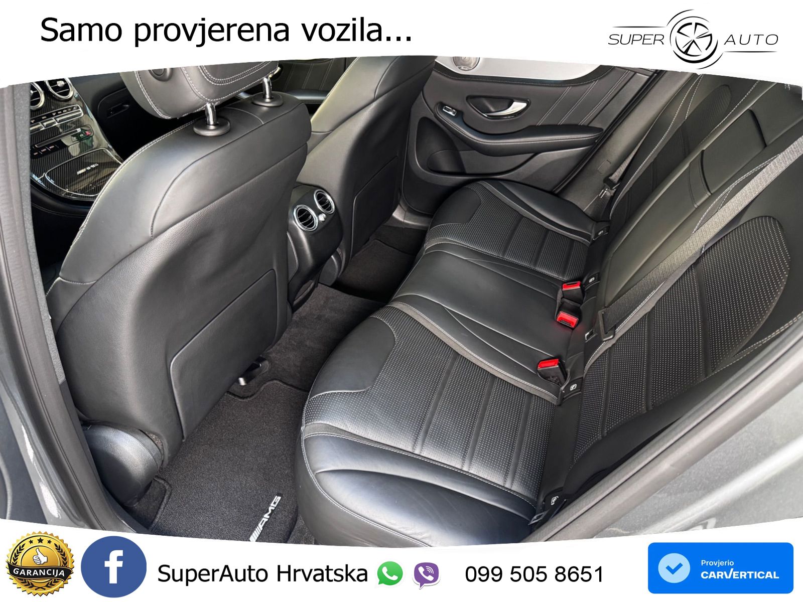 Mercedes AMG GLC 63 V8 (476 KS) 4MATIC+ MCT ZRAČNI+ACC+GR SJED+KAM+PANO