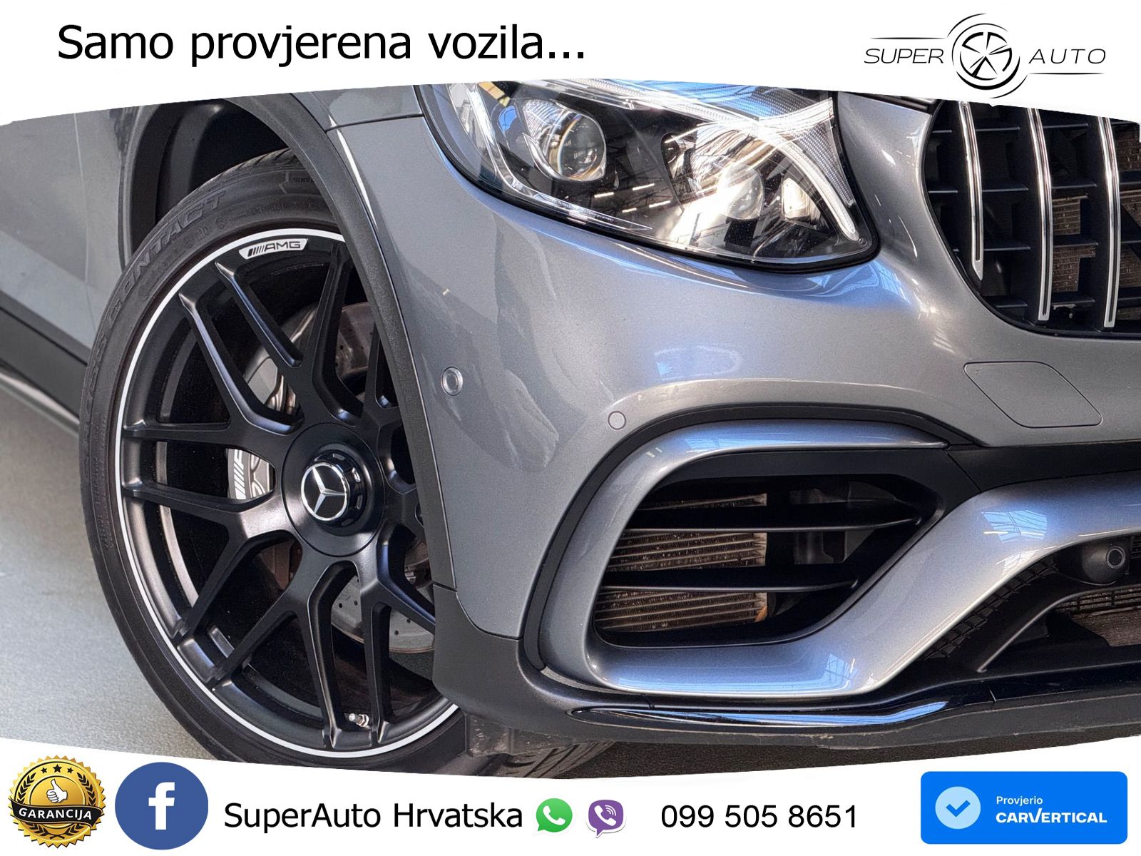 Mercedes AMG GLC 63 V8 (476 KS) 4MATIC+ MCT ZRAČNI+ACC+GR SJED+KAM+PANO