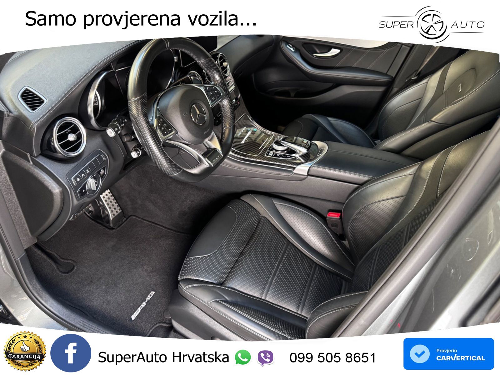 Mercedes AMG GLC 63 V8 (476 KS) 4MATIC+ MCT ZRAČNI+ACC+GR SJED+KAM+PANO