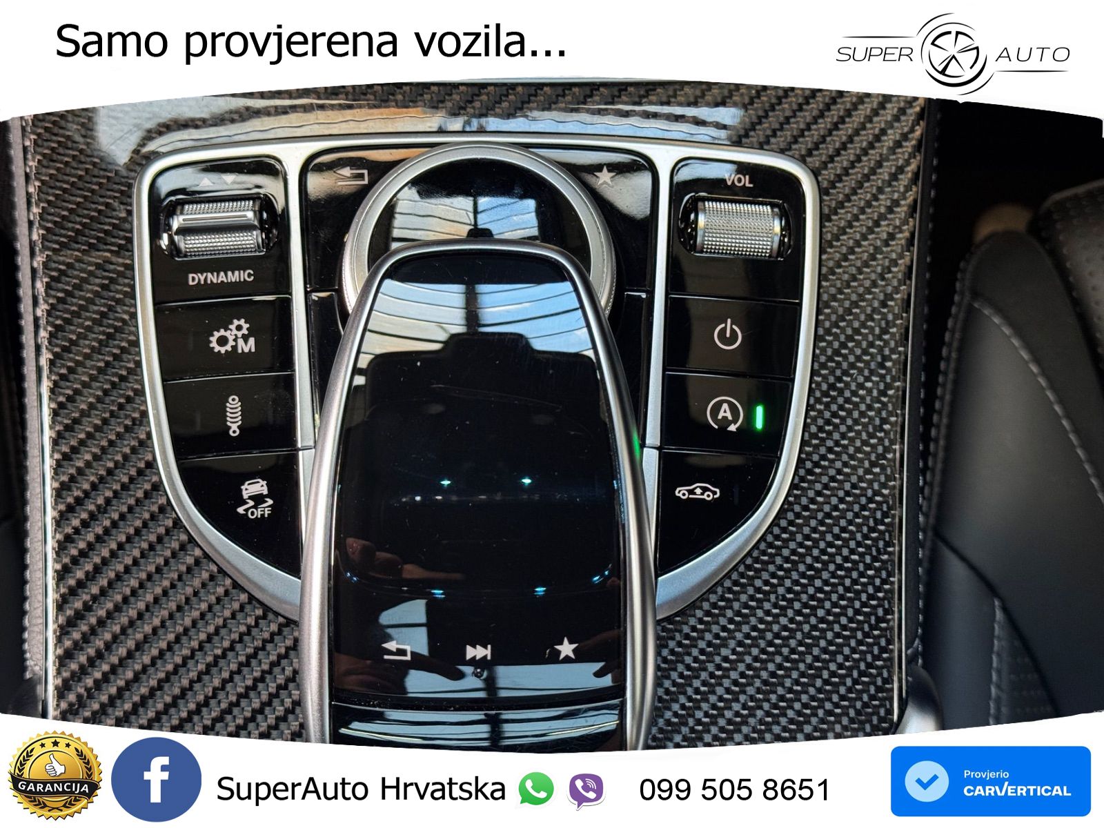 Mercedes AMG GLC 63 V8 (476 KS) 4MATIC+ MCT ZRAČNI+ACC+GR SJED+KAM+PANO