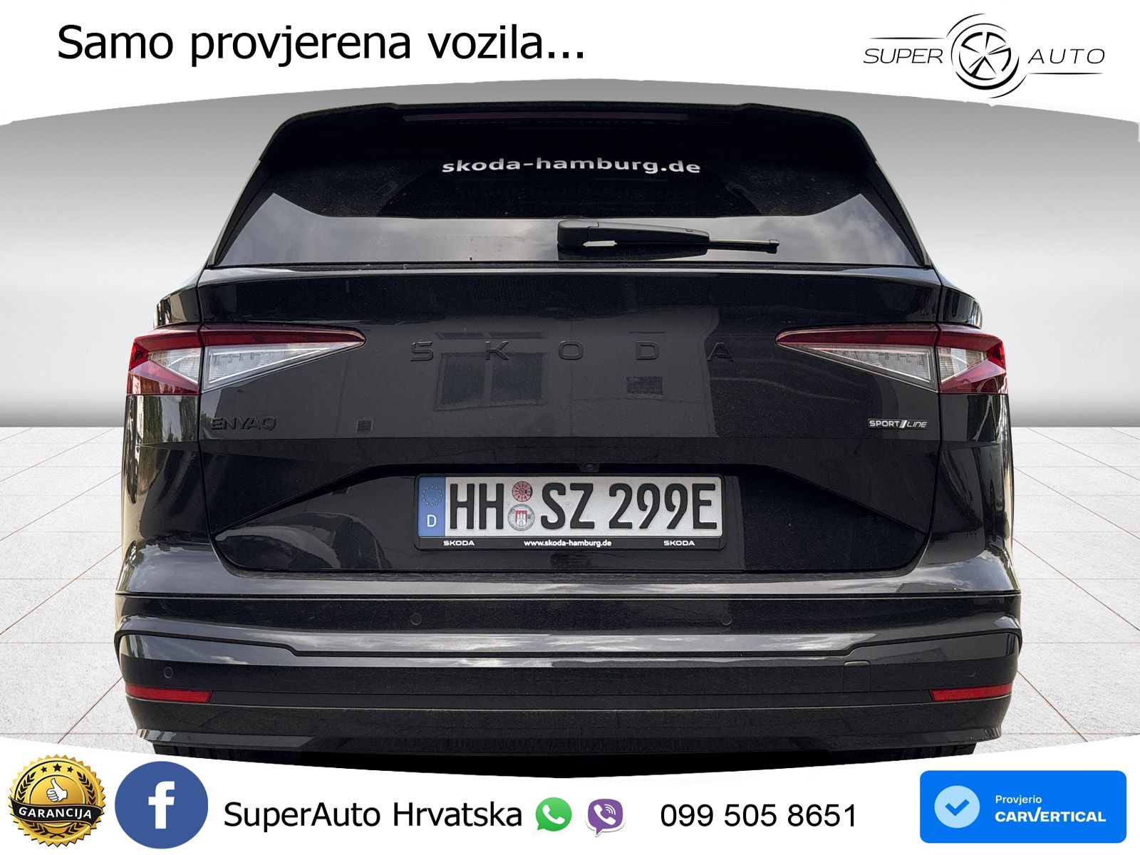 Škoda Enyaq 85 82 kWh (286 KS) SportLine LED+GR SJED+ACC