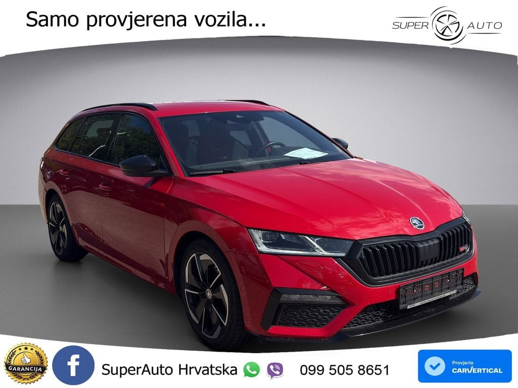 Škoda Octavia Combi RS 2.0 TDI (200 KS) DSG LED+GR SJED+ACC