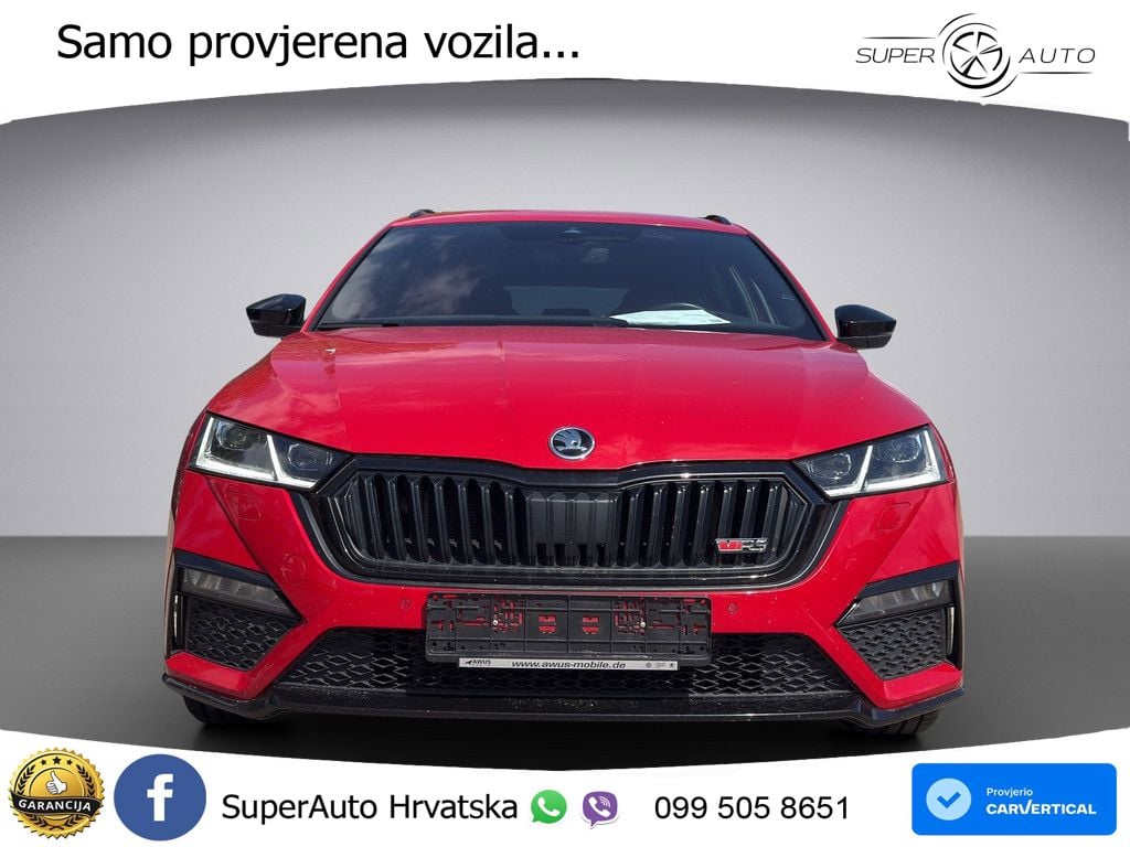 Škoda Octavia Combi RS 2.0 TDI (200 KS) DSG LED+GR SJED+ACC