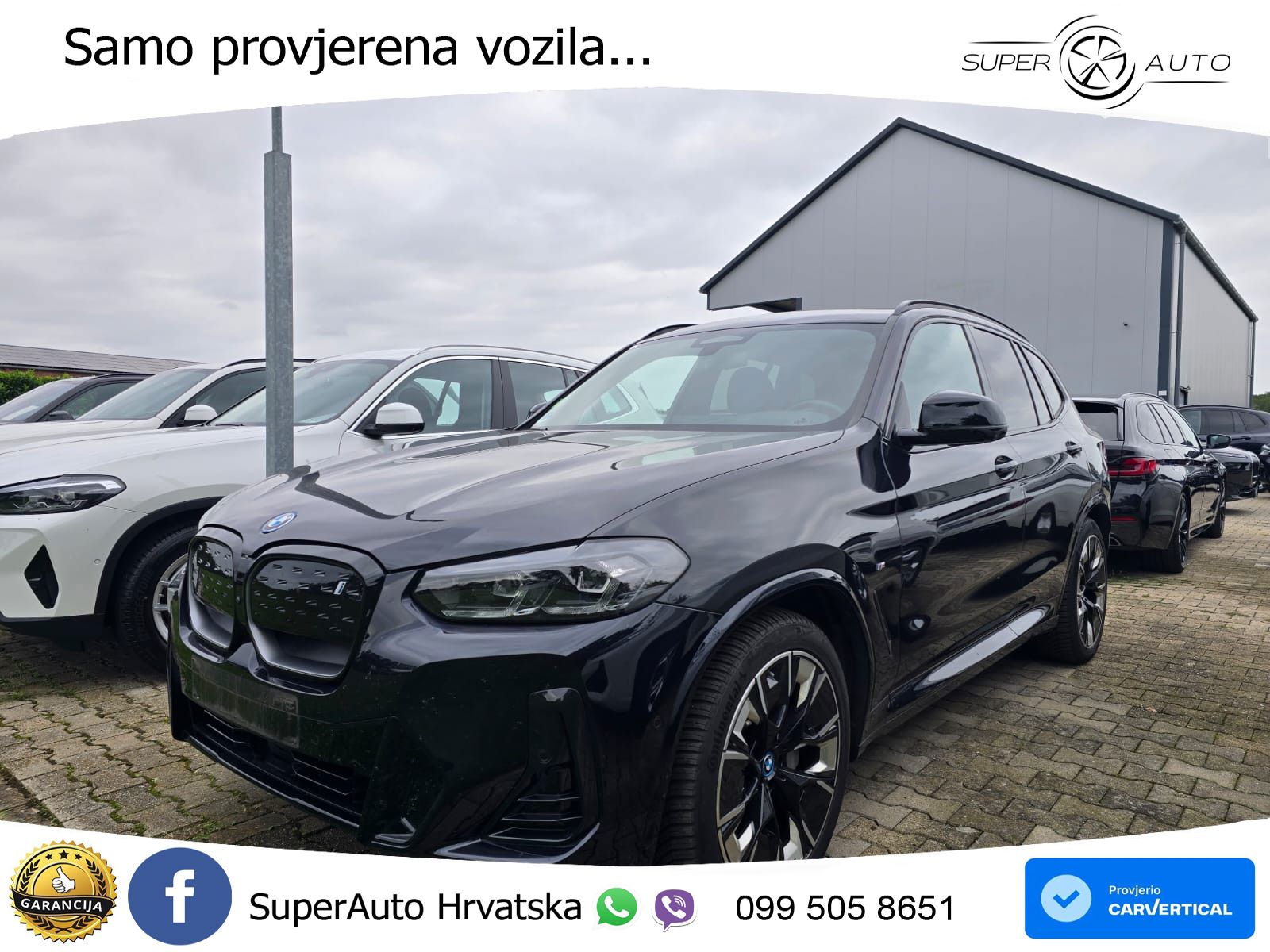 BMW iX3 80 kWh (286 KS) ACC+HEAD+GR SJED+360+PANO
