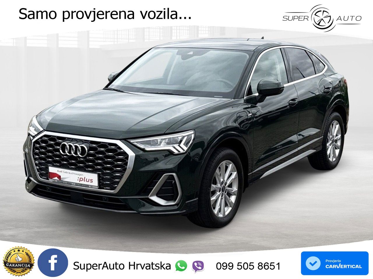 Audi Q3 Sportback 45 TFSIe (245 KS) S tronic S line MATRIX+GR SJED+KAM