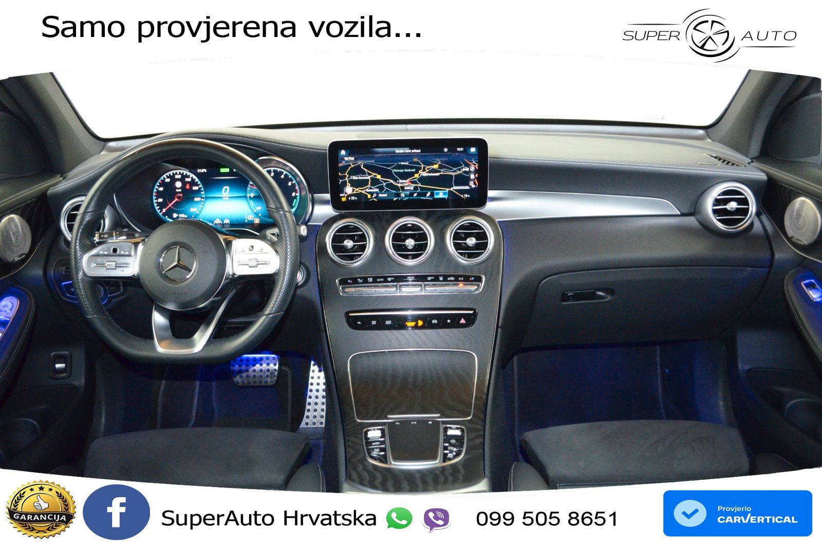 Mercedes GLC 300de (306 KS) 4MATIC 9G-TRONIC AMG ZRAČNI+ACC+GR SJED+KAM+PANO