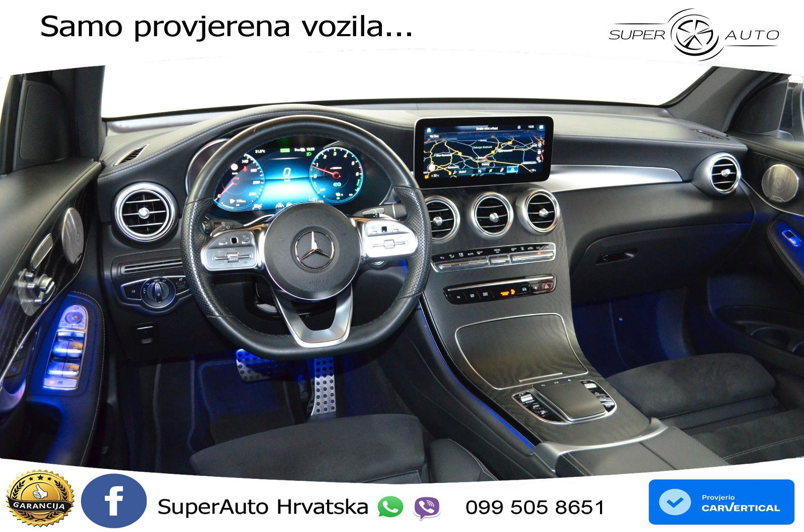 Mercedes GLC 300de (306 KS) 4MATIC 9G-TRONIC AMG ZRAČNI+ACC+GR SJED+KAM+PANO