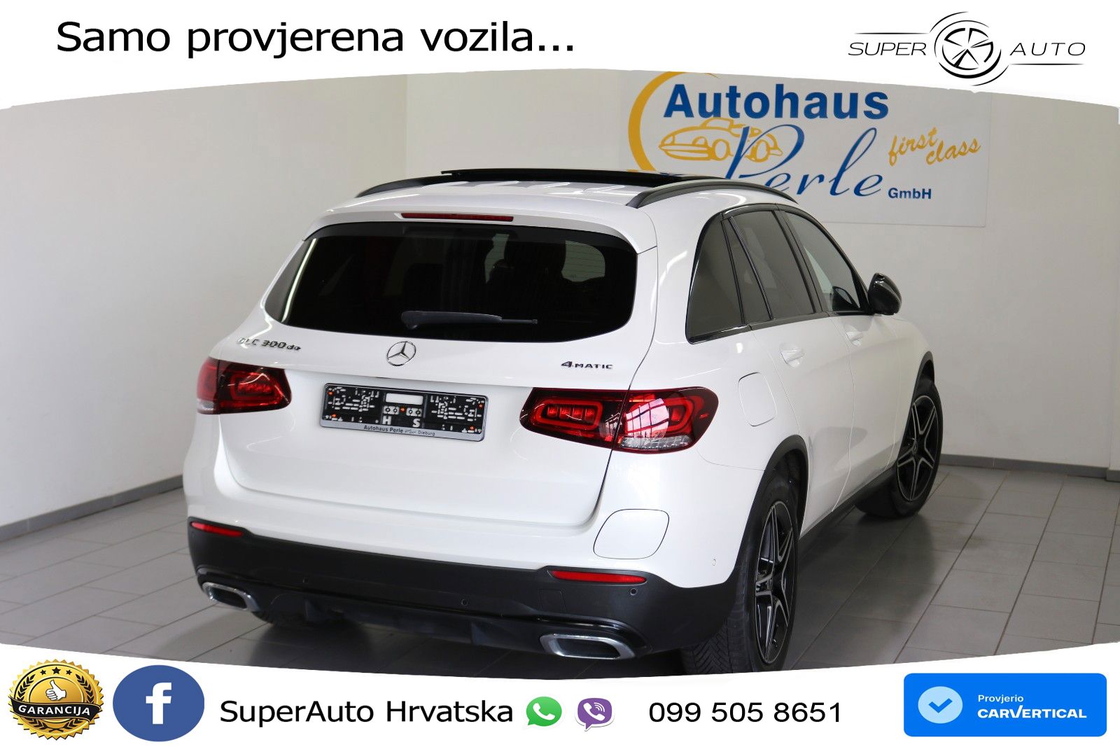 Mercedes GLC 300de (306 KS) 4MATIC 9G-TRONIC AMG ZRAČNI+ACC+GR SJED+KAM+PANO