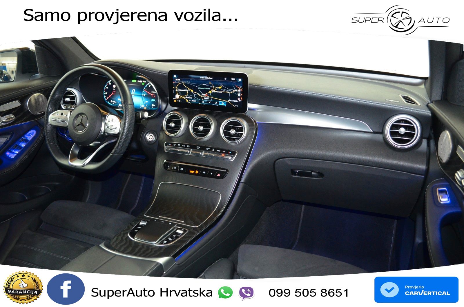 Mercedes GLC 300de (306 KS) 4MATIC 9G-TRONIC AMG ZRAČNI+ACC+GR SJED+KAM+PANO