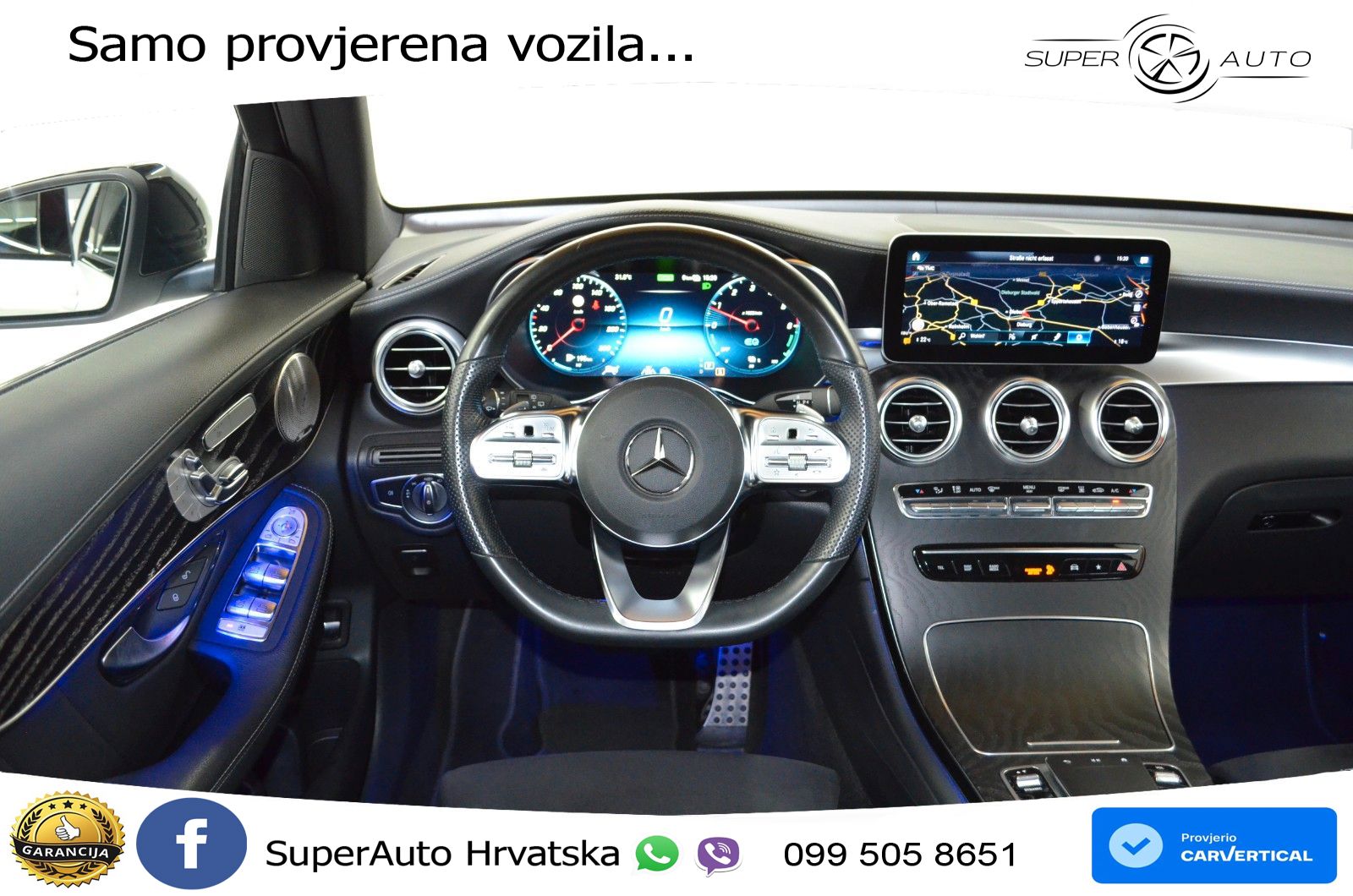 Mercedes GLC 300de (306 KS) 4MATIC 9G-TRONIC AMG ZRAČNI+ACC+GR SJED+KAM+PANO