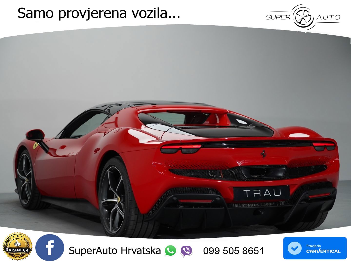Ferrari 296 GTS 3.0 V6 (830 KS) F1 DCT LED+ACC