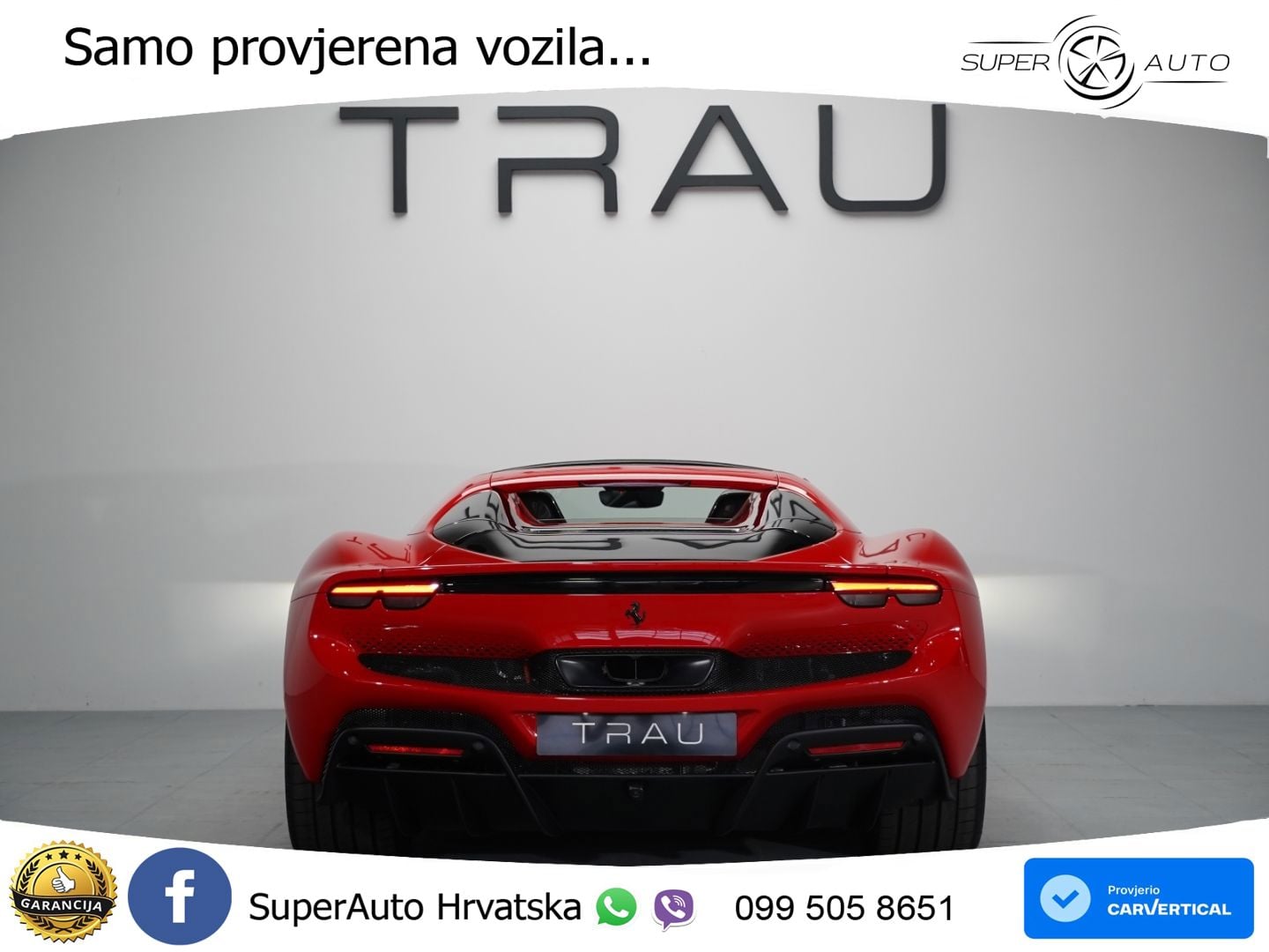 Ferrari 296 GTS 3.0 V6 (830 KS) F1 DCT LED+ACC