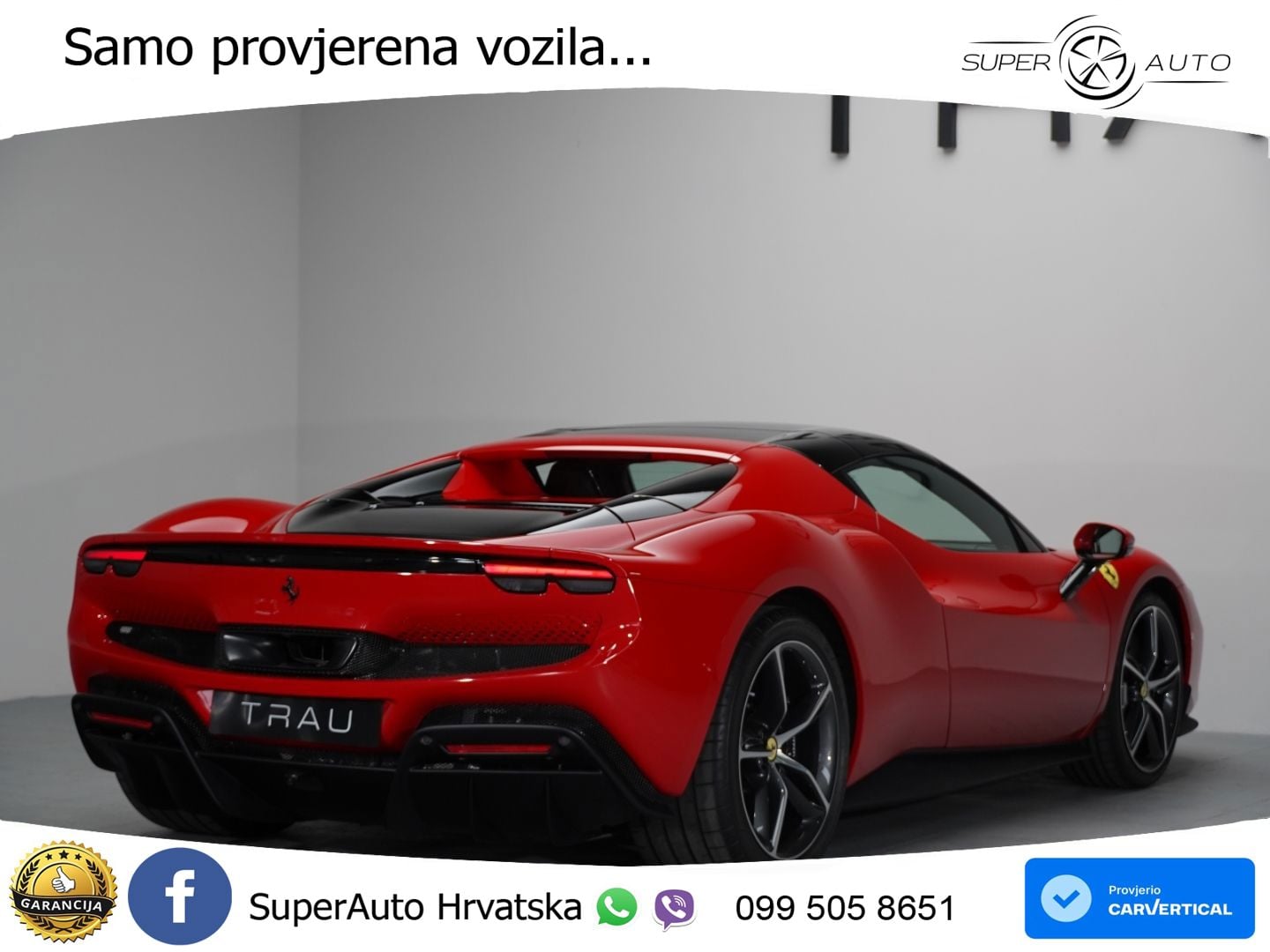 Ferrari 296 GTS 3.0 V6 (830 KS) F1 DCT LED+ACC