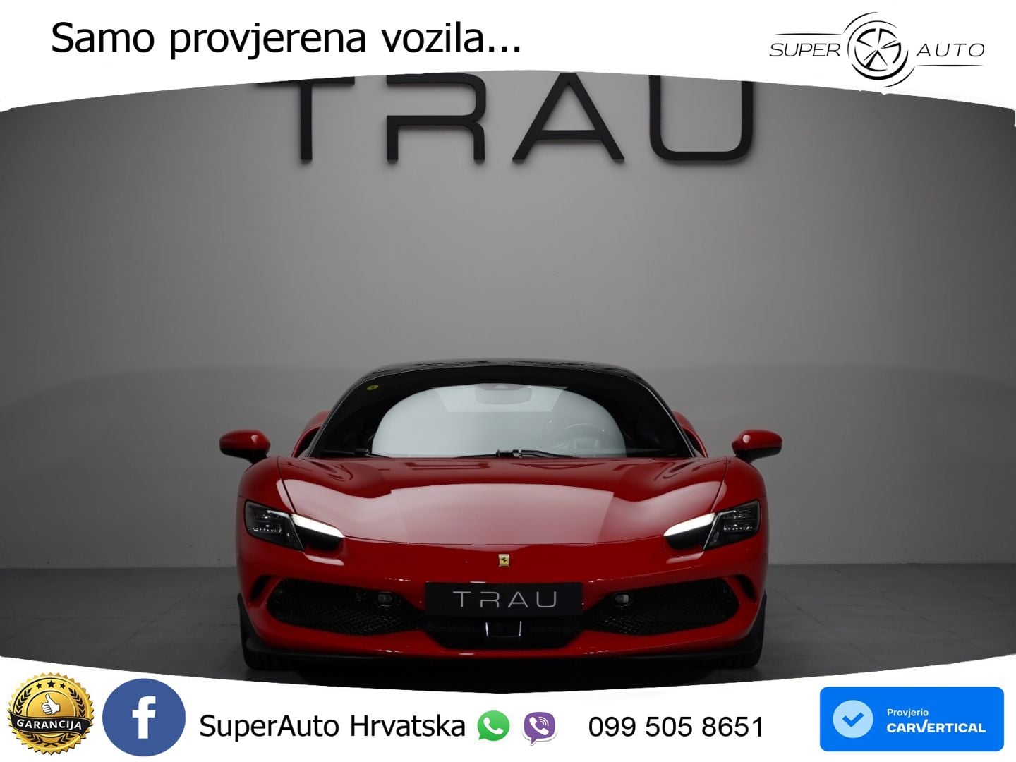 Ferrari 296 GTS 3.0 V6 (830 KS) F1 DCT LED+ACC