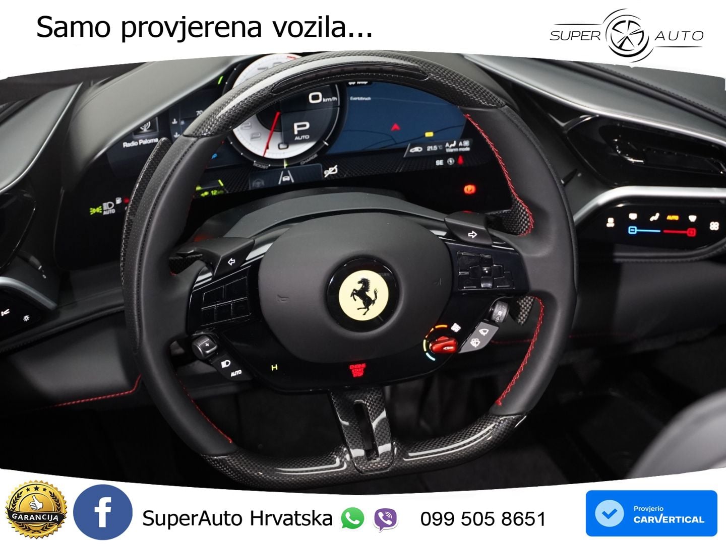 Ferrari 296 GTS 3.0 V6 (830 KS) F1 DCT LED+ACC