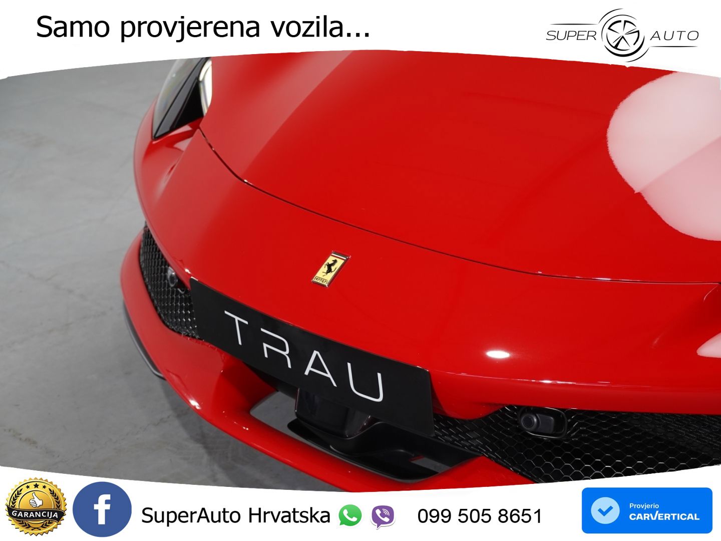 Ferrari 296 GTS 3.0 V6 (830 KS) F1 DCT LED+ACC