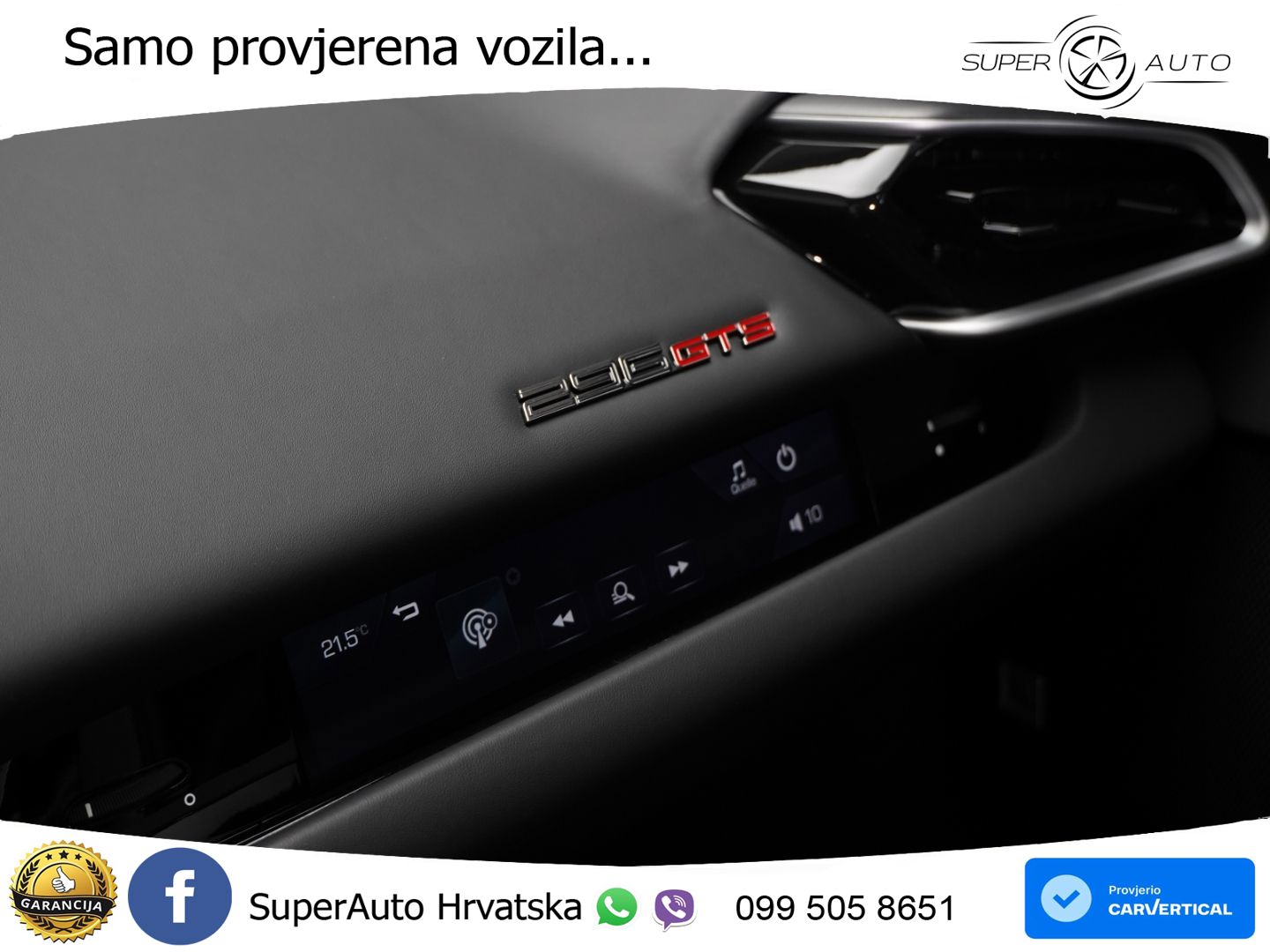 Ferrari 296 GTS 3.0 V6 (830 KS) F1 DCT LED+ACC
