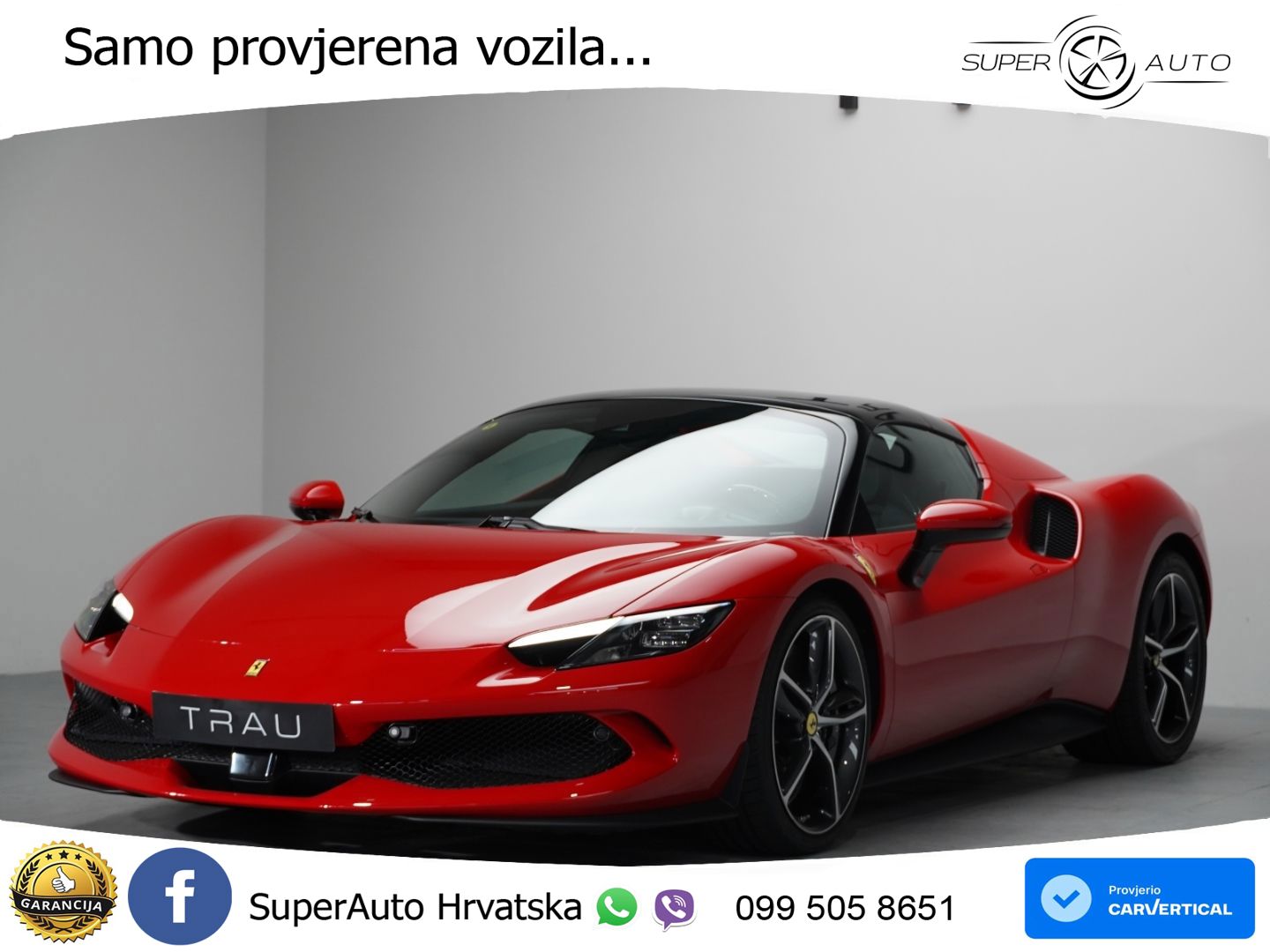 Ferrari 296 GTS 3.0 V6 (830 KS) F1 DCT LED+ACC