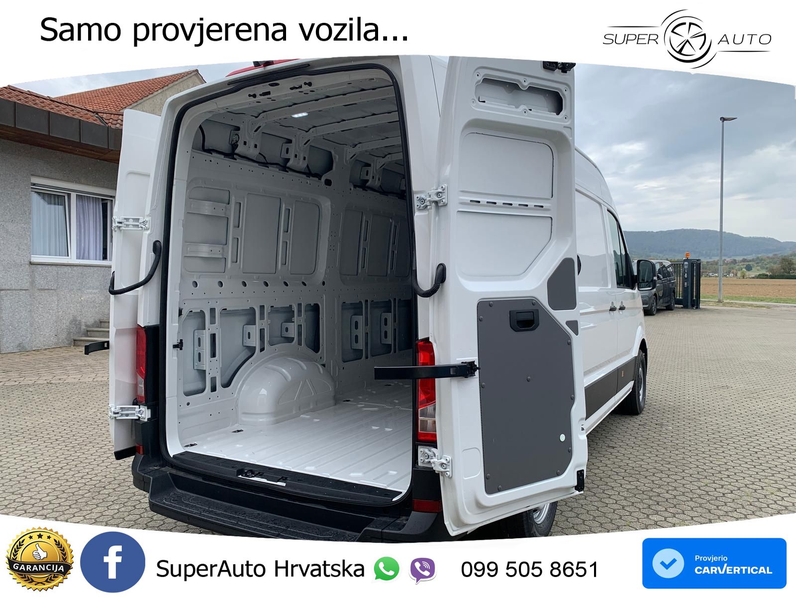 Volkswagen Crafter 35 Kasten MR Hoch Kamera APP Schwingsitz 140 KS