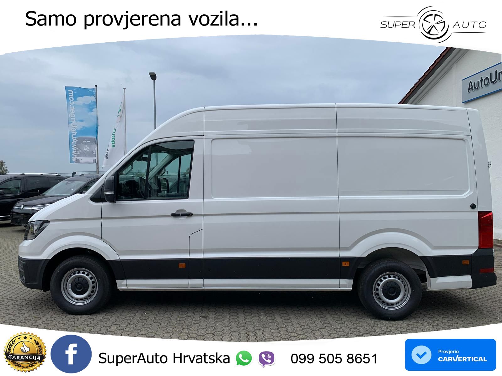 Volkswagen Crafter 35 Kasten MR Hoch Kamera APP Schwingsitz 140 KS