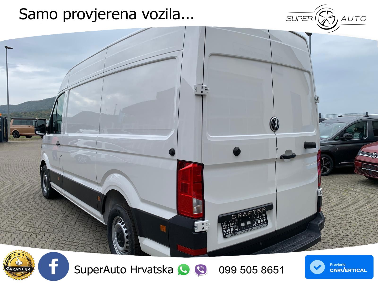 Volkswagen Crafter 35 Kasten MR Hoch Kamera APP Schwingsitz 140 KS