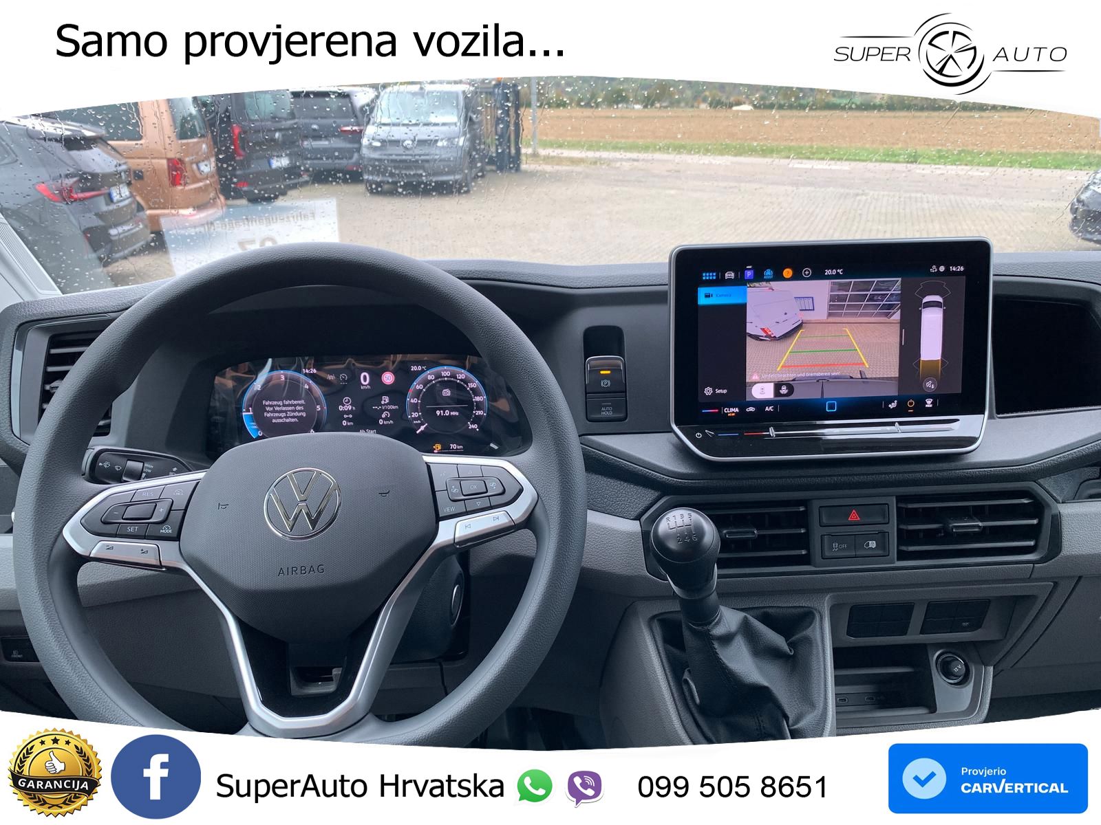 Volkswagen Crafter 35 Kasten MR Hoch Kamera APP Schwingsitz 140 KS