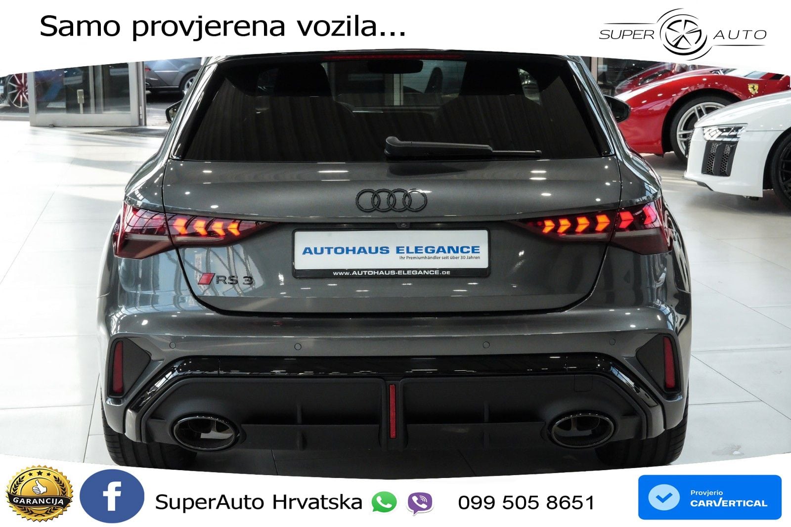 Audi RS3 Sedan 2.5 TFSI (400 KS) quattro S tronic LED+GR SJED+ACC