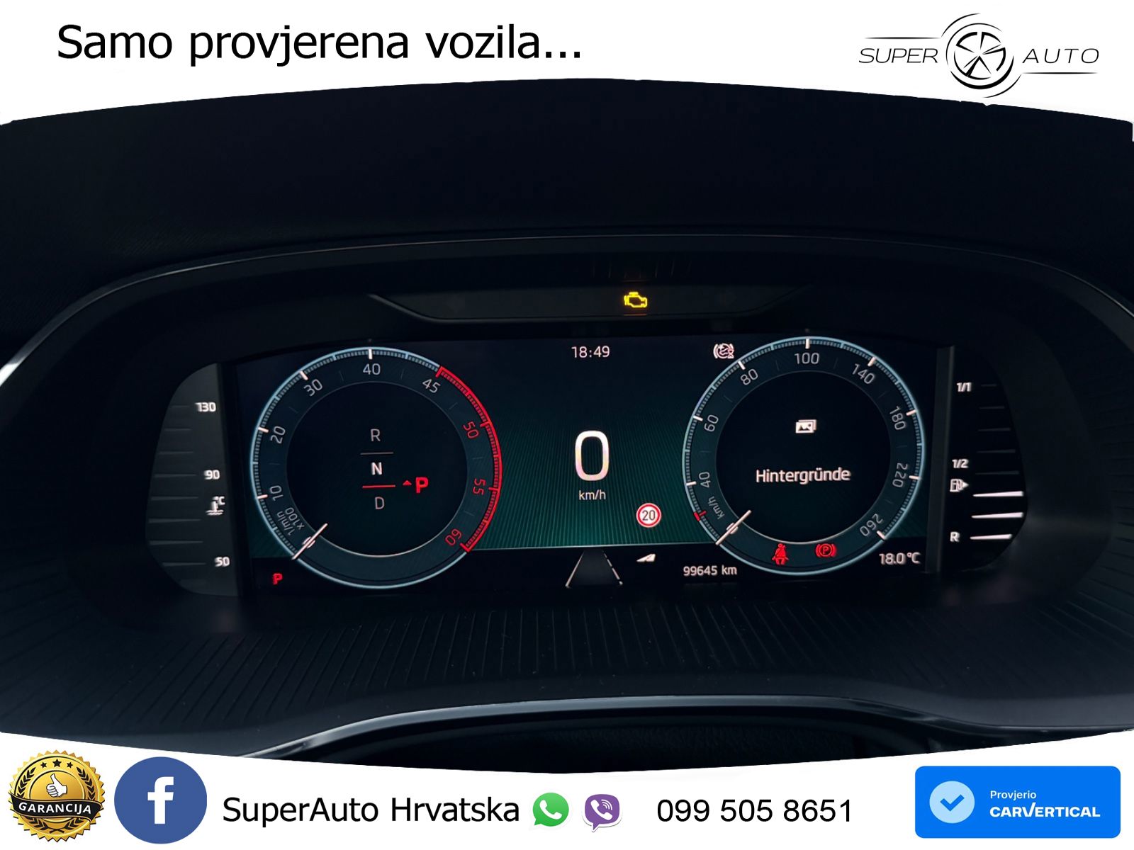 Škoda Octavia Combi 2.0 TDI (150 KS) DSG LED+GR SJED+ACC