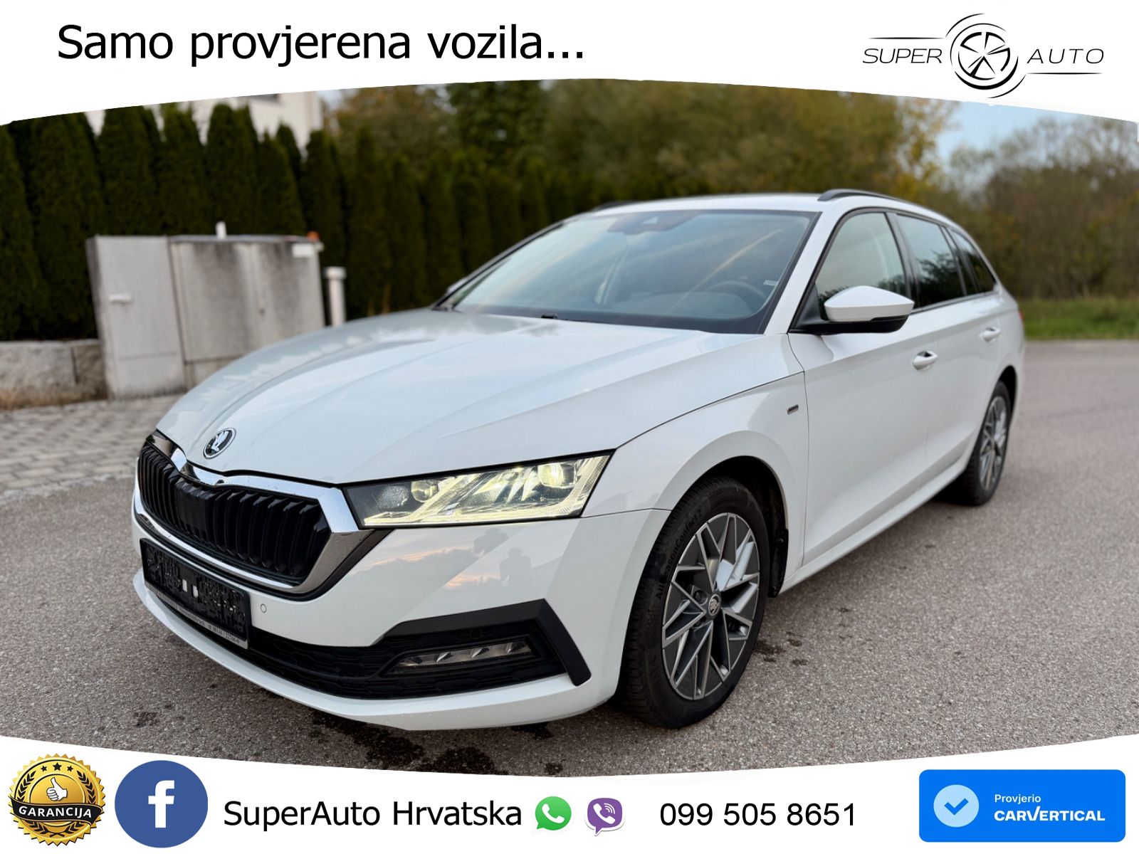 Škoda Octavia Combi 2.0 TDI (150 KS) DSG LED+GR SJED+ACC