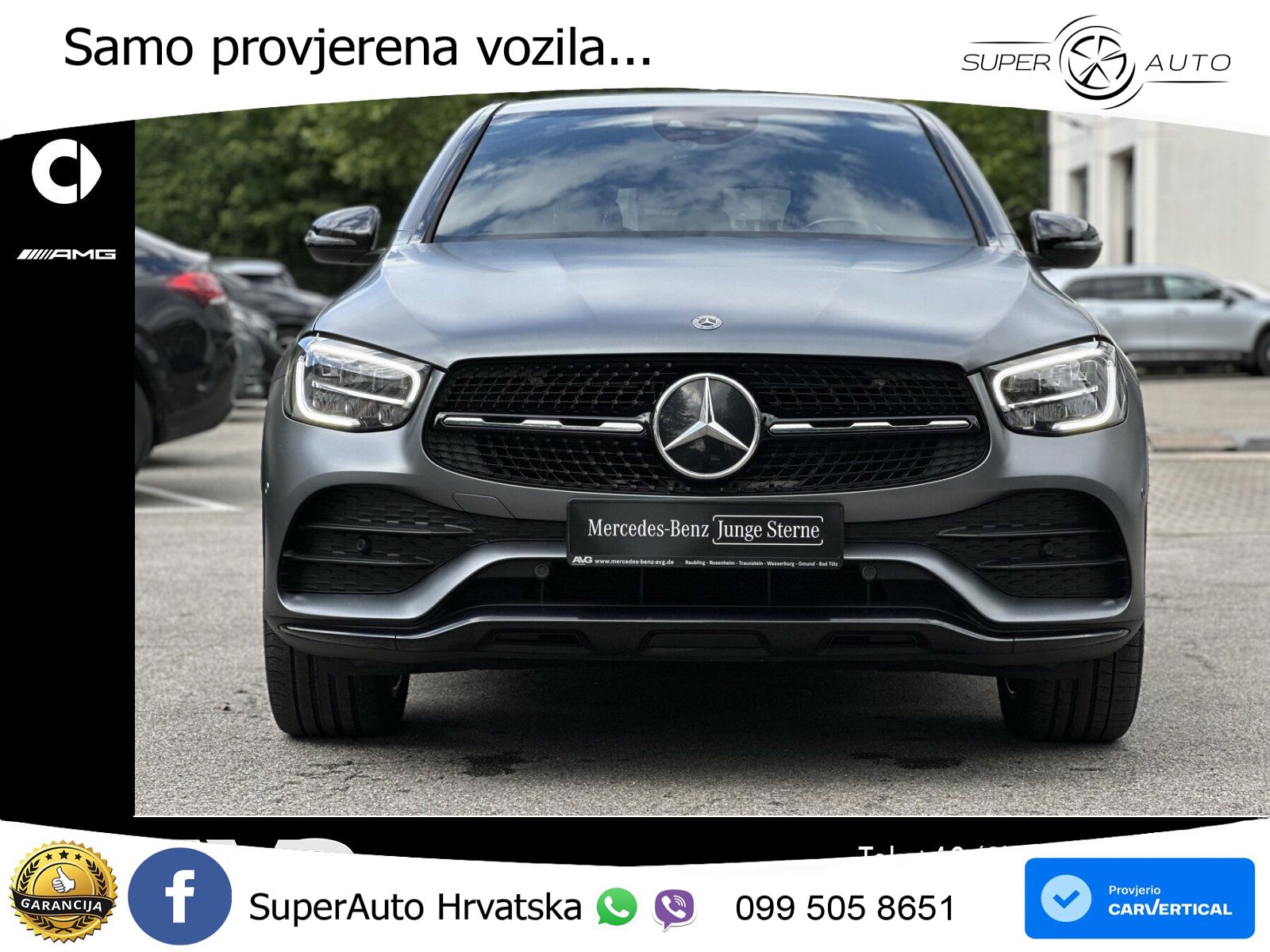 Mercedes GLC Coupe 220d (194 KS) 4MATIC G-TRONIC AMG LED+GR SJED+ACC