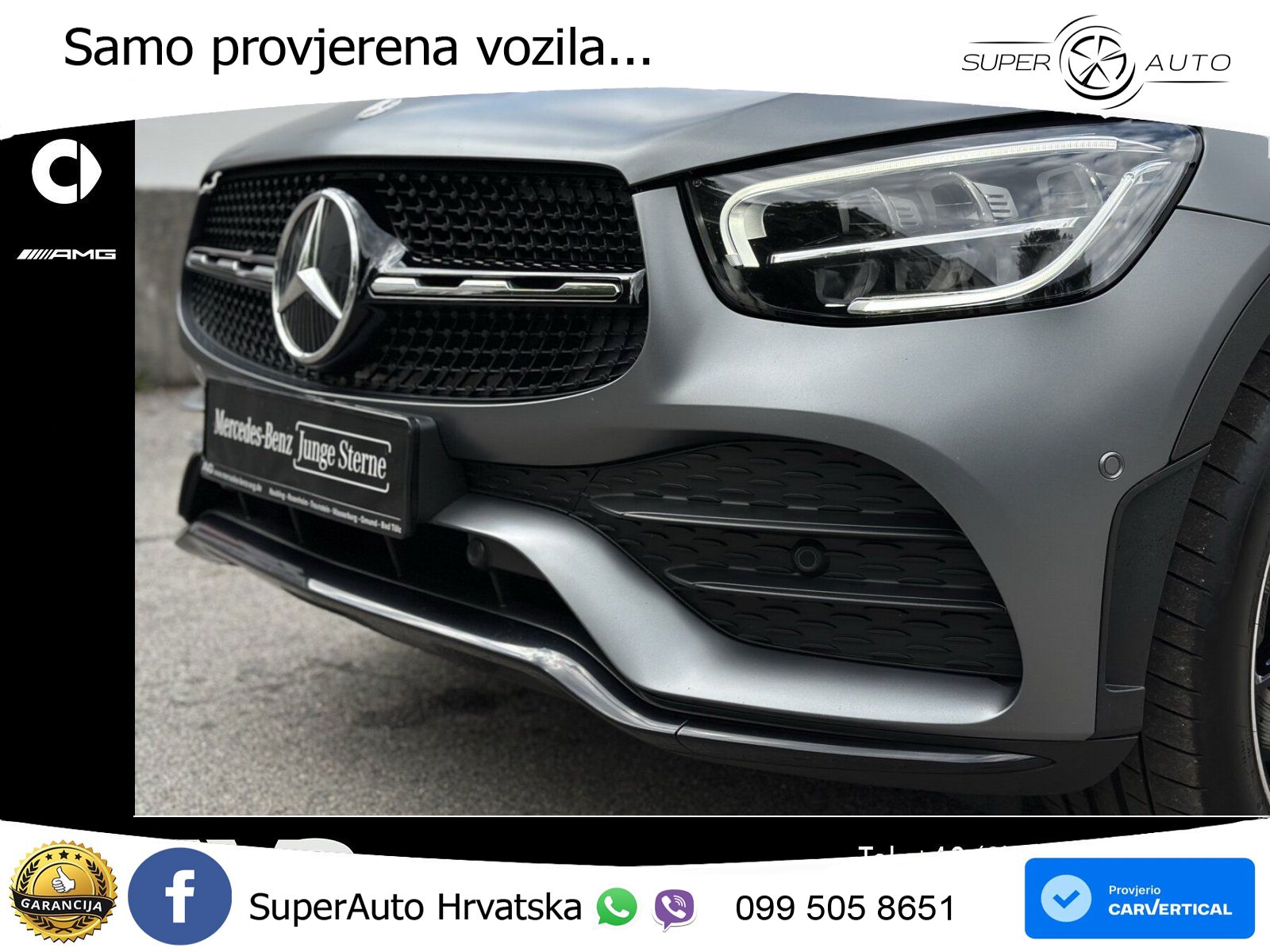 Mercedes GLC Coupe 220d (194 KS) 4MATIC G-TRONIC AMG LED+GR SJED+ACC