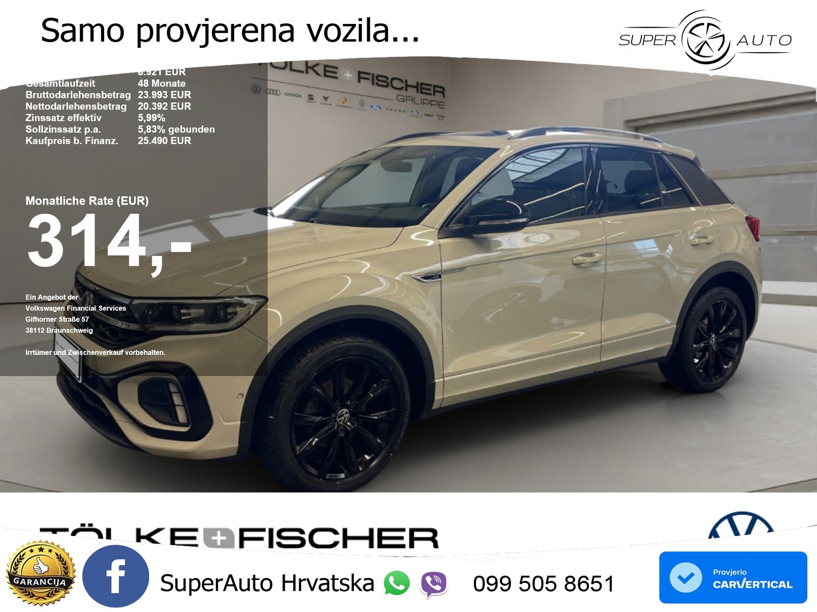 Volkswagen T-Roc 1.5 TSI (150 KS) LED+GR SJED+ACC