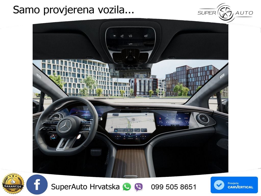 Mercedes EQE AMG 53 100 kWh (687 KS) 4MATIC+ AMG DYNAMIC PLUS ZRAČNI+ACC+GR SJED+KAM+PANO