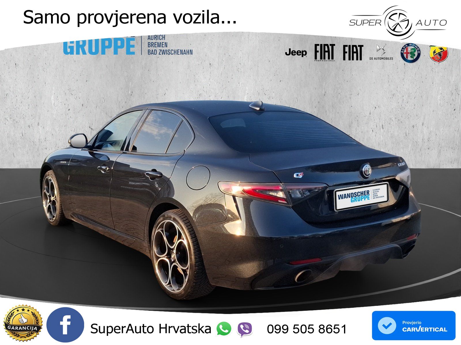 Alfa Romeo Giulia 2.0 Turbo (280 KS) AWD Automatic LED+GR SJED+ACC