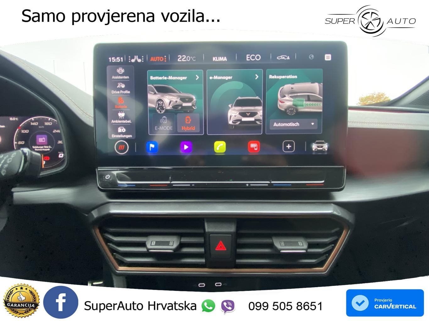 Cupra Formentor 1.4 TSI (245 KS) e-Hybrid DSG VZ LED+GR SJED+ACC